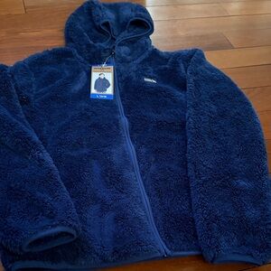 Eddie Bauer Blue Fleece Puffer Jacket